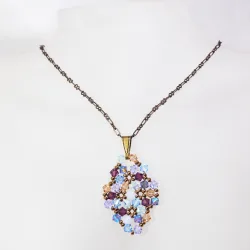 Pendant 65cm - Shea Rhombus S-Bronze Chain - Pendant 65cm - Laiton bronze